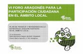 presentacion vi foro - Aragonaragonparticipa.aragon.es/sites/default/files/presentacion_vi_foro.pdf · DG Participación Ciudadana, Transparencia, Cooperación y Acción Exterior