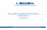 PLAN OPERATIVO ANNUUAL - ine.gob.gt€¦ · del Instructivo General: Directrices para la Formulación Plan-Presupuesto anual 2015 y Multianual 2015-2017, en el Marco de la Gestión