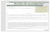 Administración Contemporánea revista de investigacióncolparmex.com/wp-content/uploads/2018/11/25.pdf · 2018-11-26 · Mayo del 2015 Volumen VII, Número 25 ii Administración