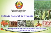 Instituto Nacional de Irrigação - ppa.pt€¦ · II. INIR – Instituto Nacional de Irrigação … 3.Competências … • Promover a parceria público-privada para a gestão de