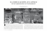 LA EDUCACIÓN EN LÍNEAcrefal.edu.mx/decisio/images/pdf/decisio_8/decisio8_saber11.pdf · LA EDUCACIÓN EN LÍNEA una herramienta para el fortalecimiento de las organizaciones de