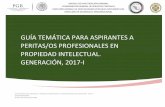 GUÍA TEMÁTICA PARA ASPIRANTES A PERITAS/OS …pgrarchivos.blob.core.windows.net/paginaweb/GUIA TEMATICA... · 2017-03-04 · 1 agencia de investigaciÓn criminal coordinaciÓn general