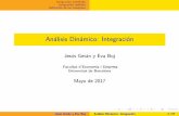 An alisis Din amico: Integraciondiposit.ub.edu/dspace/bitstream/2445/21832/6/Análisis Dinámico... · Aplicaci on de las integrales Conceptos y propiedades M etodos de integraci