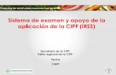 Sistema de examen y apoyo de la aplicación de la CIPF (IRSS)...Sistema de examen y apoyo de la aplicación de la CIPF (IRSS) Su objetivo principal es facilitar y promover la aplicación