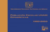 Universidad Nacional Autónoma de México Investigaciónagendas.planeacion.unam.mx/pdf/Poblacion-1980-2003.pdf · A partir de la década de los ochenta, la universidad registró un