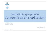 Desarrollo de Apps para iOS Anatomía de una Aplicaciónsantiago/docencia/ios/2016-17/...2018/09/13  · Patrón: Modelo-Vista-Controlador Diseño más claro y fácil de mantener.