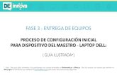 FASE 3 ENTREGA DE EQUIPOSde.pr.gov/wp-content/uploads/2020/07/gua-ilustrada-de-configuracin... · FASE 3 –ENTREGA DE EQUIPOS PROCESO DE CONFIGURACIÓN INICIAL PARA DISPOSITIVO DEL