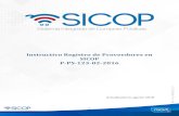 Instructivo Registro de Proveedores en SICOP P-PS-123-02-2016€¦ · SER, en caso de personas jurídicas SICOP hace validación con el sistema SICERE (estado de morosidad con la