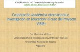 Cooperación Académica Internacional e … .pdfCONGRESO CIID 2017 “Interdisciplinariedad y desarrollo” Cooperación Académica Internacional e Investigación en Educación: el