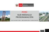 PERÚ SUB MÓDULO PROGRAMACIÓN - Gobierno del Perú · operativo del Sub Módulo Programación. OBJETIVO. NORMATIVIDAD • Ley Nº 30225, Ley de Contrataciones del Estado, publicada