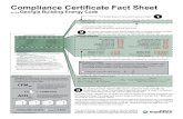 Compliance Certificate Fact Sheet - Southface Institute€¦ · Certificate shall be completed by the builder or registered design professional. Where there is more than one value