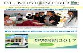 Web Institucional difunde Informe de Gestión 2017181.198.35.101/web/el_misionero/MISIONERO_692_07_marzo_2018.… · Por los años 2003 - 2004 - 2005 comenza - ron a surgir demasiados
