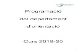 Programació del departament - IES BENDINAT · 2020-01-23 · 2 1. Introducció. 1.1 Descripció del departament (membres, distribució de cursos i grups ... Col·laborar amb el professorat