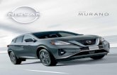 MURANO - Nissan · 2020-08-06 · DISEÑO QUE INSPIRA Creada para inspirar una nueva experiencia de manejo. Nissan Murano® seduce cada una de tus emociones desde su diseño exterior
