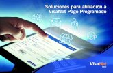 Soluciones para a˜liación a VisaNet Pago Programado · a través de tu POS. El POS hará la captura de los datos sensibles y estos migrarán a la plataforma de Pago Programado.
