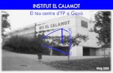 INSTITUT EL CALAMOT El teu centre d’FP a Gavà · 2020-05-11 · M8 Anglès M12 Formació i orientació laboral Primer . PROJECTE CURRICULAR ACO / ALO ... NOM M1 Dinamització del