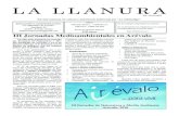 III Jornadas Medioambientales en Arévalolallanura.es/llanura/La-Llanura-107.pdfnadas Medioambientales. Como se informa en detalle en la primera página de esta revista, el pasado