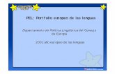 PEL: Portfolio europeo de las lenguas - EIBZeibz.educacion.navarra.es/baliabideak/portfolioa/...PEL: Portfolio europeo de las lenguas Departamento de Política Lingüísticadel Consejo