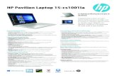 HP Pavilion Laptop 15-cs1001la...HP Pavilion Laptop 15-cs1001la (1) No todos los recursos están disponibles en todas las ediciones o versiones de Windows. Los sistemas pueden requerir