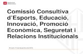 Comissió Consultiva d’Esports, Educació, Innovació, Promoció …€¦ · Tràmit de llicència d’obres majors digital . Comissió Consultiva d’Esports, Educació, Innovació,
