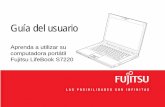 Guía del usuario - Fujitsu€¦ · Al utilizar su computadora portátil, siempre debe respetar al menos las siguientes precauciones de seguridad básicas para evitar riesgos de incendio,