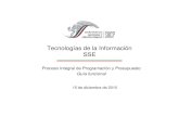 Tecnologías de la Información SSE - Gobierno | gob.mx · 2010. 12. 17. · El proceso de CtióConcertación da iiiinicio una vez que la UPCP emite los lineamientos generales para