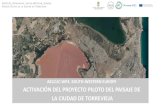 ACTIVACIÓN DEL PROYECTO PILOTO DEL PAISAJE DE LA … · El paisaje piloto de Torrevieja, uno de 16 paisajes europeos del Proyecto AELCLIC-Pathfinder Entorno litoral urbanizado con