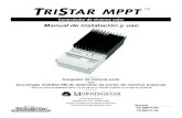 TRISTAR MPPT TM · El TriStar MPPT limitará la corriente solar de entrada si el voltaje de entrada se aproxima al máximo nominal. El voltaje solar de entrada nunca debería superar