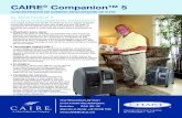 CAIRE Companion™ 5 - Tecnomed 2000 · Una unidad estacionaria de alto rendimiento con un diseño avanzado construida específicamente para que tenga una vida útil larga. El Companion