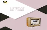 SISTEMAS DE RIEGO - Angser · Para los sistemas de riego ANGSER ELECTRIC ha diseñado los cuadros de pivot divididos en lineales o circulares. Estos modelos de gestión de pivots