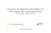 Grupo de trabajo - AEMMCE · Los clusters del mueble de Sevilla Caracterización Datos básicos del mueble Datos España Andalucía Sevilla Clúster Écija 657 594 846 38 1.1036 3006