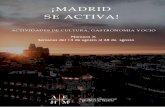 ¡MADRID SEACTIVA! · CONCIERTOS-JazzPalacioReal,JardinesCampodelMoro.-Autocine Madrid Race, la Sala Moby Dick , el Café Central y la sala Gruta 77, ya ofrecen sus primerosconciertos.
