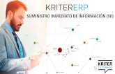 KRITER ERP - Suministro Inmediato de Información …...2017/02/21  · a través de la Sede Electrónica de la AEAT, mediante el suministro cuasi inmediato de los registros de facturación.