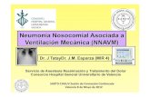 Neumonía Nosocomial Asociada a Ventilación …...2012/05/08  · Neumonía Nosocomial Asociada a Ventilación Mecánica (NNAVM) Dr. J TatayDr. J.M. Esparza (MIR 4) Servicio de Anestesia