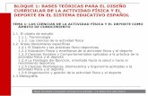 BLOQUE 1: BASES TEÓRICAS PARA EL DISEÑO CURRICULAR DE LA ACTIVIDAD ...rua.ua.es/dspace/bitstream/10045/25684/5/TEMA_1.pdf · CURRICULAR DE LA ACTIVIDAD FÍSICA Y EL DEPORTE EN EL