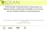 Información, Comunicación y Educación en Alimentación y … · Información, Comunicación y Educación en Alimentación y Nutrición (ICEAN) en el marco de las Políticas SAN