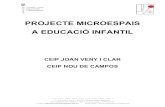 PROJECTE MICROESPAIS A EDUCACIÓ INFANTILceipjoanvenyiclar.cat/docs/projecte-de-microespais/... · Aquest curs 2017-2018 s'inicia el projecte de direcció per 4 anys consecutius al