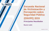 Título de la presentación€¦ · A partir de la ENVIPE se estima que 29.6% de los hogares1 en el estado de Nuevo León tuvo, al menos, una víctima de delito2 durante 2018. Prevalencia