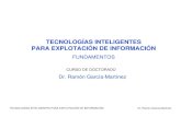 TECNOLOGÍAS INTELIGENTES PARA EXPLOTACIÓN DE …laboratorios.fi.uba.ar/lsi/rgm/CD-TIpEI/Ap-Fundamentos.pdf · TECNOLOGÍAS INTELIGENTES PARA EXPLOTACIÓN DE INFORMACIÓN Dr. Ramón