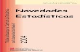 Novedades Títulos editados por el Instituto de Estadística ...€¦ · - Comunidad de Madrid en Cifras. 2005..... 11 - Novedades Estadísticas. 2003 ..... 12 Documentación y Estadística