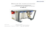 Sistema de tratamiento y calentamiento de agua continuo · Manual de instrucciones Sistema de tratamiento y calentamiento de agua continuo D 400 V Fabricante: deconta GmbH Im Geer