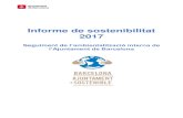 Informe de sostenibilitat 2017 · 2019. 3. 28. · Informe de sostenibilitat 2017 – Seguiment de l’ambientalització interna 5 Photocall de compromisos ambientals A través del