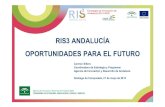 RIS3 ANDALUCÍA OPORTUNIDADES PARA EL FUTURO · Andalucía 2014-2020. RIS3 Gobernanza Comisión de Política Económica Political Leadership Comité de ... (Biotecnología y Biomedicina)