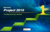 Microsoft Project 2010 - sfea0f4f5063cff43.jimcontent.com€¦ · Microsoft Project 2010 Configuraciones básicas . Objetivos • Que al finalizar el participante sea capaz de identificar
