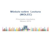 Módulo sobre Lectura (MOLEC) - INEGI · • Visita a bibliotecas o librerías Prácticas de lectura en la escuela primaria • Fomento de lectura de libros (con excepción de los
