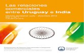 Las relaciones comerciales entre Uruguay e India · Comercio exterior entre Uruguay e India en el año 2015 En el año 2015 las exportaciones de bienes uruguayos hacia el mercado