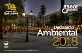 Declaració Ambiental · 2019. 11. 13. · Declaració Ambiental SECE 1 Presentació Sociedad Española de Construcciones Eléctricas, S.A. (SECE, SA) és una empresa de caràcter