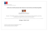 Informe Institucional de Avance Convenio de Desempeño€¦ · “Consolidar orgánica y metodología institucional para la formulación, ejecución y evaluación de impacto de Convenios