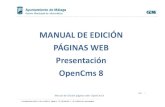 MANUAL DE EDICIÓN PÁGINAS WEB Presentación OpenCms 8cultura.malaga.eu/.../Cemi_Manual_Editores_Presentacion.pdf · 2019. 5. 21. · Pag. Manual de Edición páginas web‐ OpenCms