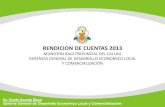 MUNICIPALIDAD PROVINCIAL DEL CALLAO GERENCIA GENERAL … · El 12 de Agosto del 2013 con la Ordenanza N°015-2013 publicada en el Diario El Peruano el 17 de Agosto del 2013 se dispuso